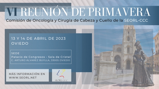 VI Reunión de Primavera - Comisión de Oncología y Cirugía de Cabeza y Cuello SEORL-CCC