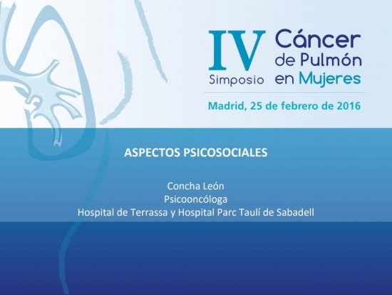 Aspectos sociales | Dra. Concepción León, Unidad de Psicooncología, Hospital Universitari Parc Taulí, Sabadell, Barcelona